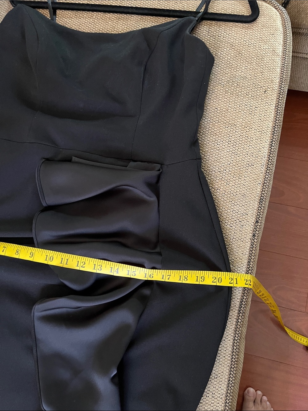 Betsy & Adam Black sleeveless formal body-con high/low‎ dress size 10 - Picture 10 of 14
